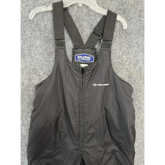 Pure Polaris Black Snow Bib Coveralls Insulated Waterproof Nylon Mens Size G New - Picture 2 of 8